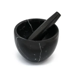 Small Black Marble Mortar and Pestle
