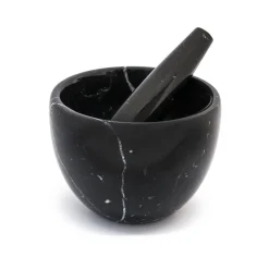 Small Black Marble Mortar and Pestle