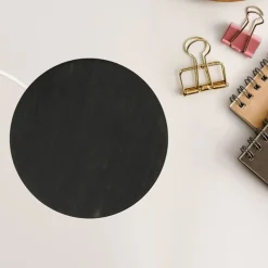 Small Black Wenge Wood Base Wireless Charger