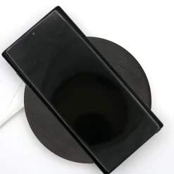 Small Black Wenge Wood Base Wireless Charger
