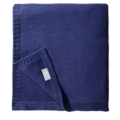 Small Blue Cashmere Blanket