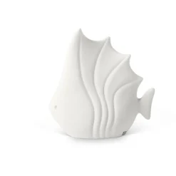 Small Ceramic Tropical Fish in White