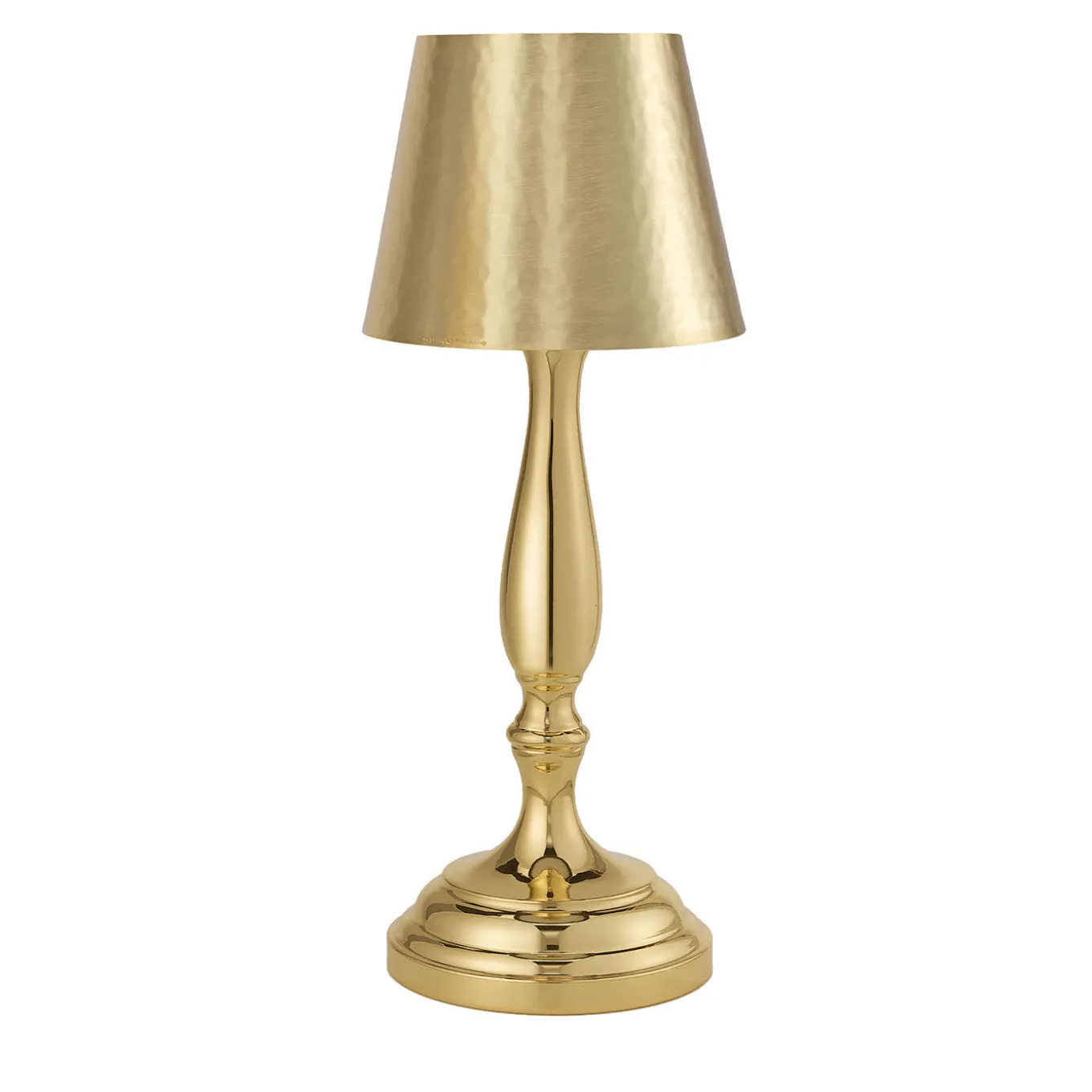 Small Classic Satin gold Rechargeable LED Table Lamp