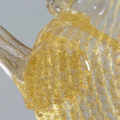 Small Gold Glass Rearing Horse