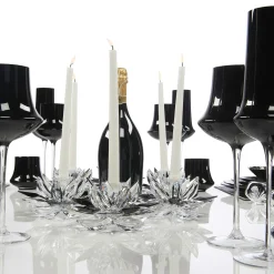 Small Lotus Crystal Candle Holder