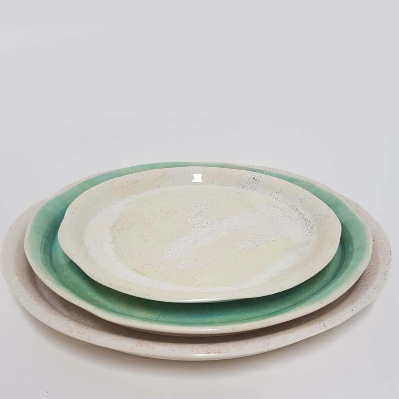 Small Mediterranea Golden Sand Porcelain Plate