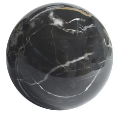Small paperweight sphere in Portoro marble