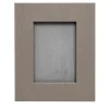 Small Rectangular Taupe Leather Frame
