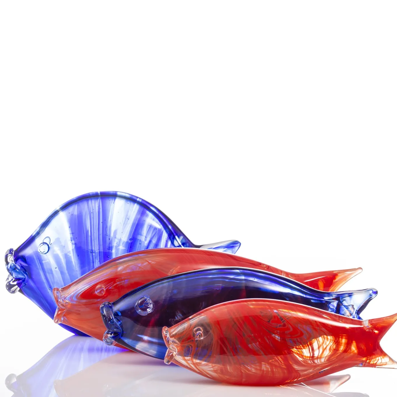 Small Red Murano Glass Fish