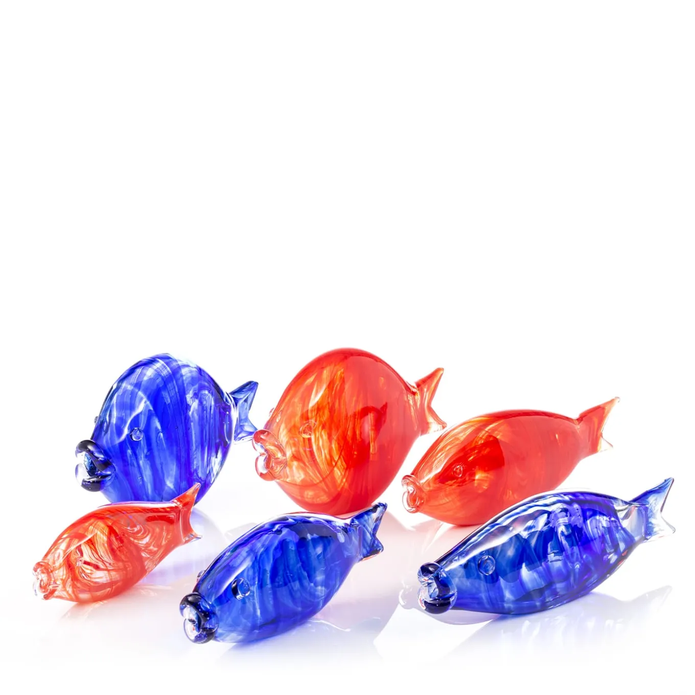 Small Red Murano Glass Fish