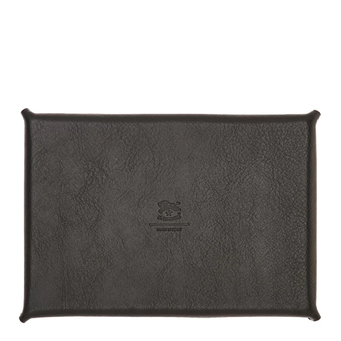 Small Valet Tray in Black Leather