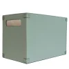 Smeralda Green Leather Wardrobe Basket