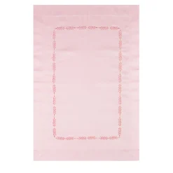Smeraldo Pink Embroidered Cotton Satin Pillowcase