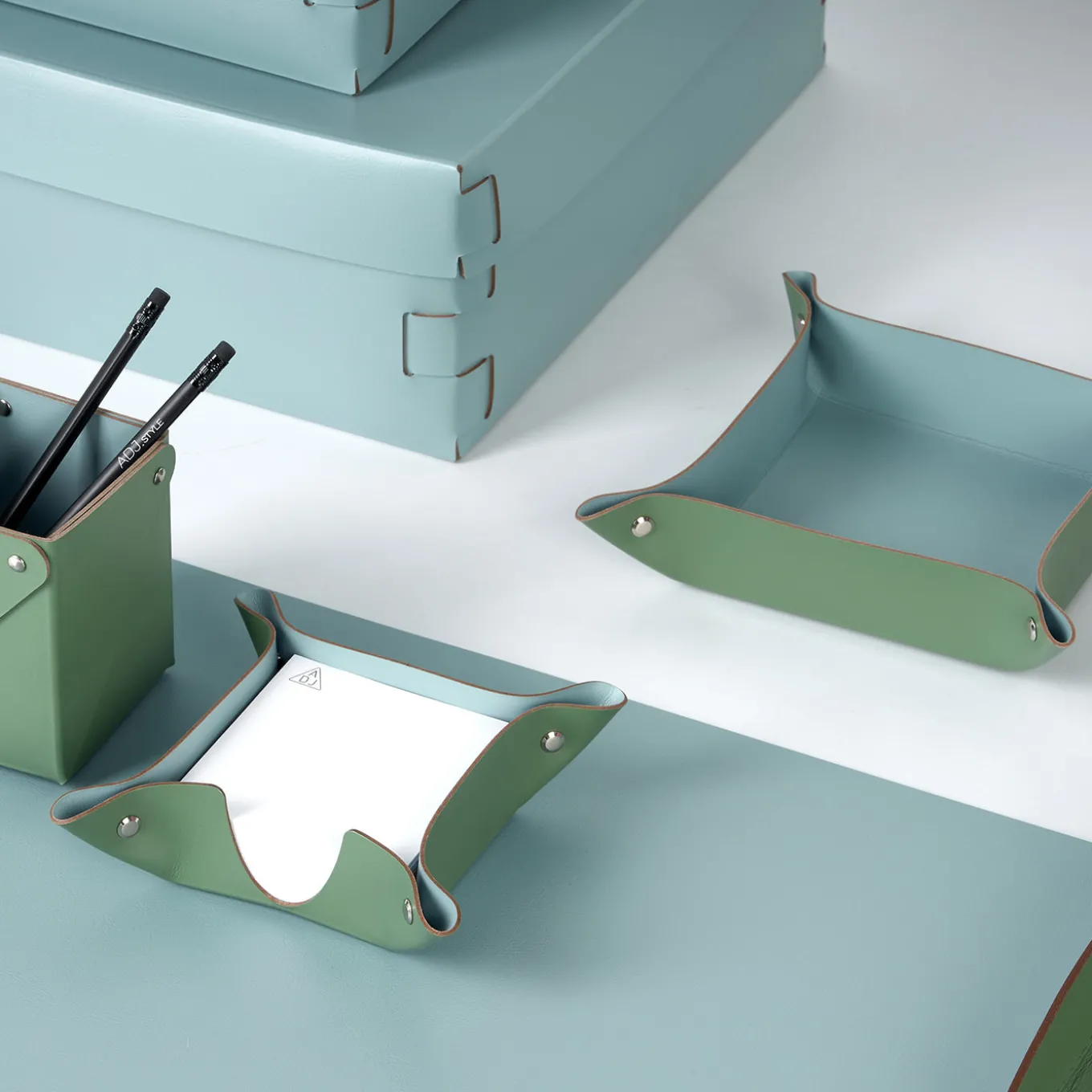 Snob Light Blue leather Box #2