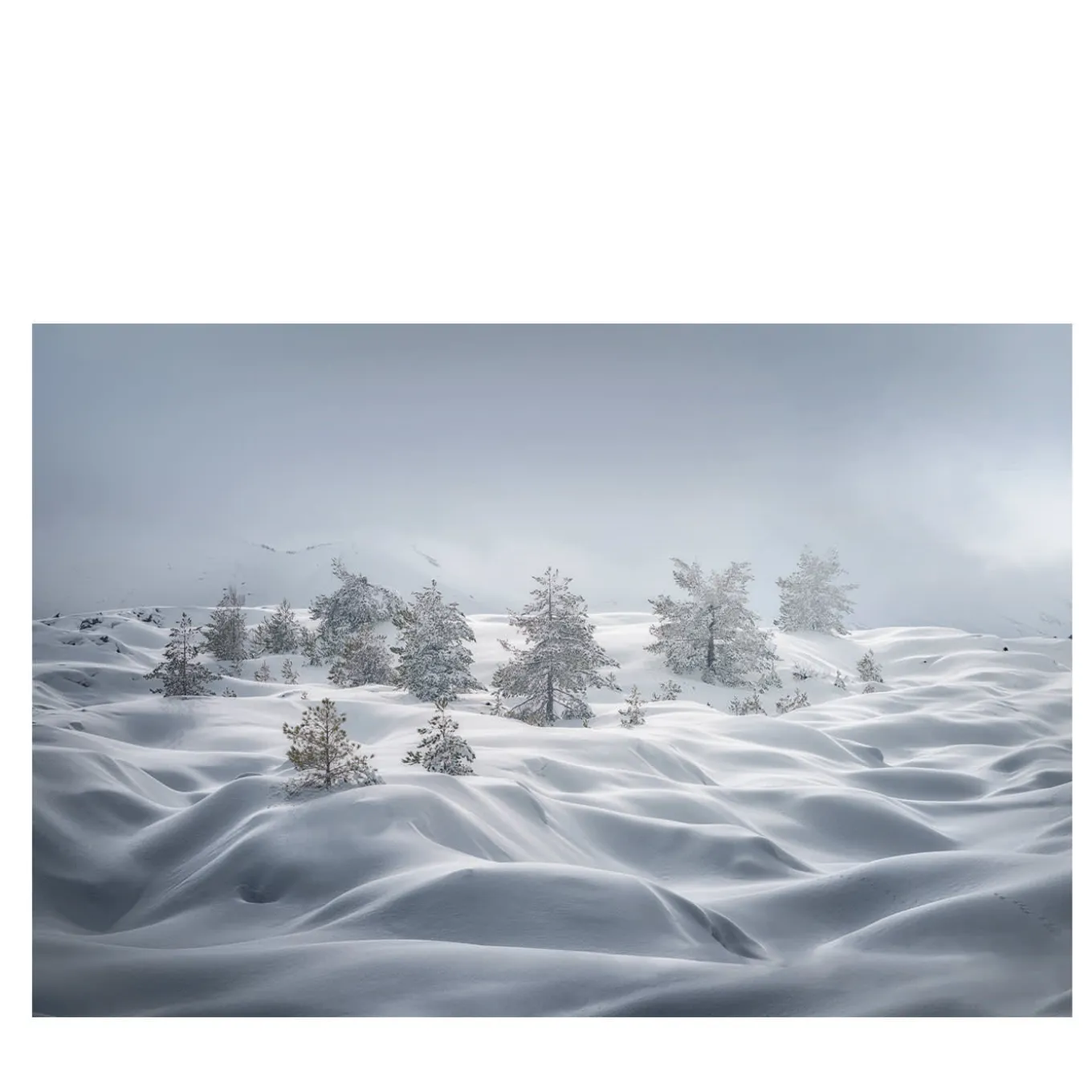 Snow Dunes Photographic Print
