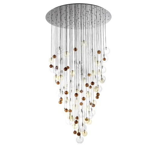 Soap Bubbles Cascade Polcyhrome Chandelier