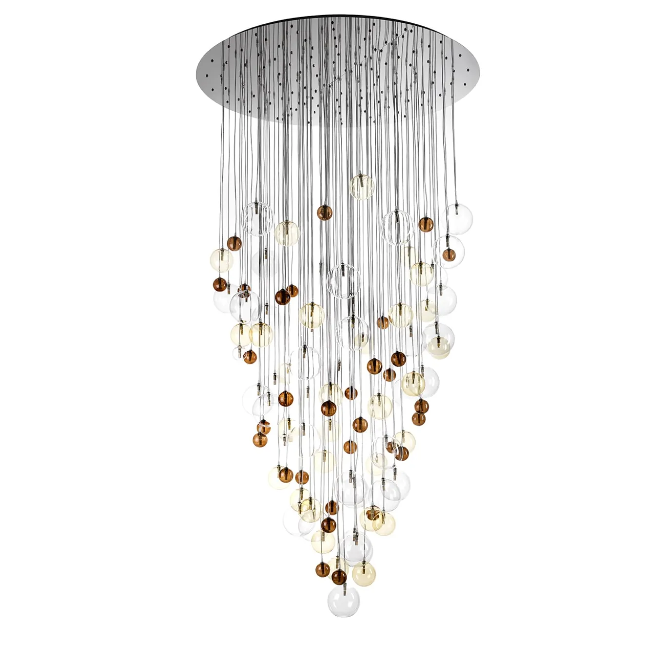 Soap Bubbles Cascade Polcyhrome Chandelier