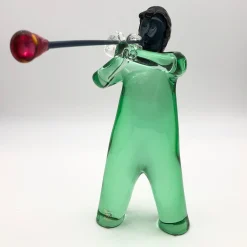 Soffiatore Emerald Green Sculpture by Toso Cristiano
