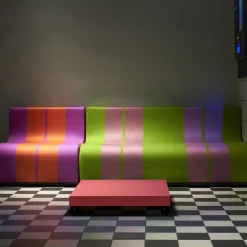 Sofo Green and Pink Sofa