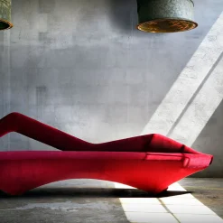 Soft Machine Burgundy Sofa by Giovanni Tommaso Garattoni