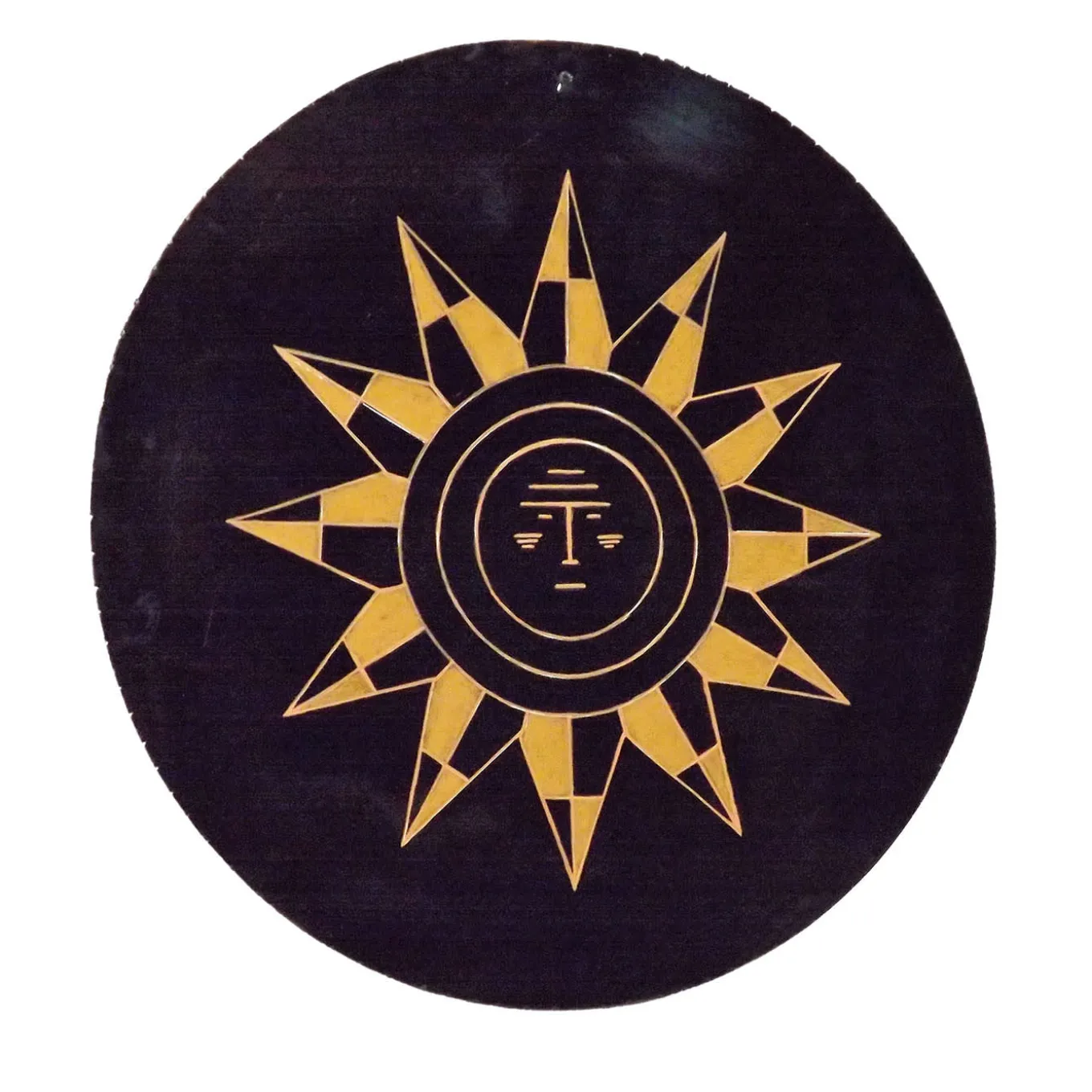 Sole al Centro Metal Decorative Plate