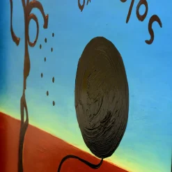 Sole Nero Sole Giallo Acrylic on Canvas Painting by A. Minopoli