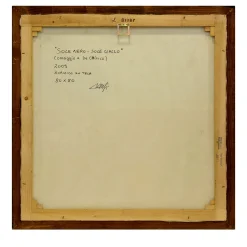 Sole Nero Sole Giallo Acrylic on Canvas Painting by A. Minopoli