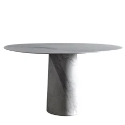Solid Pattern White Marble Table