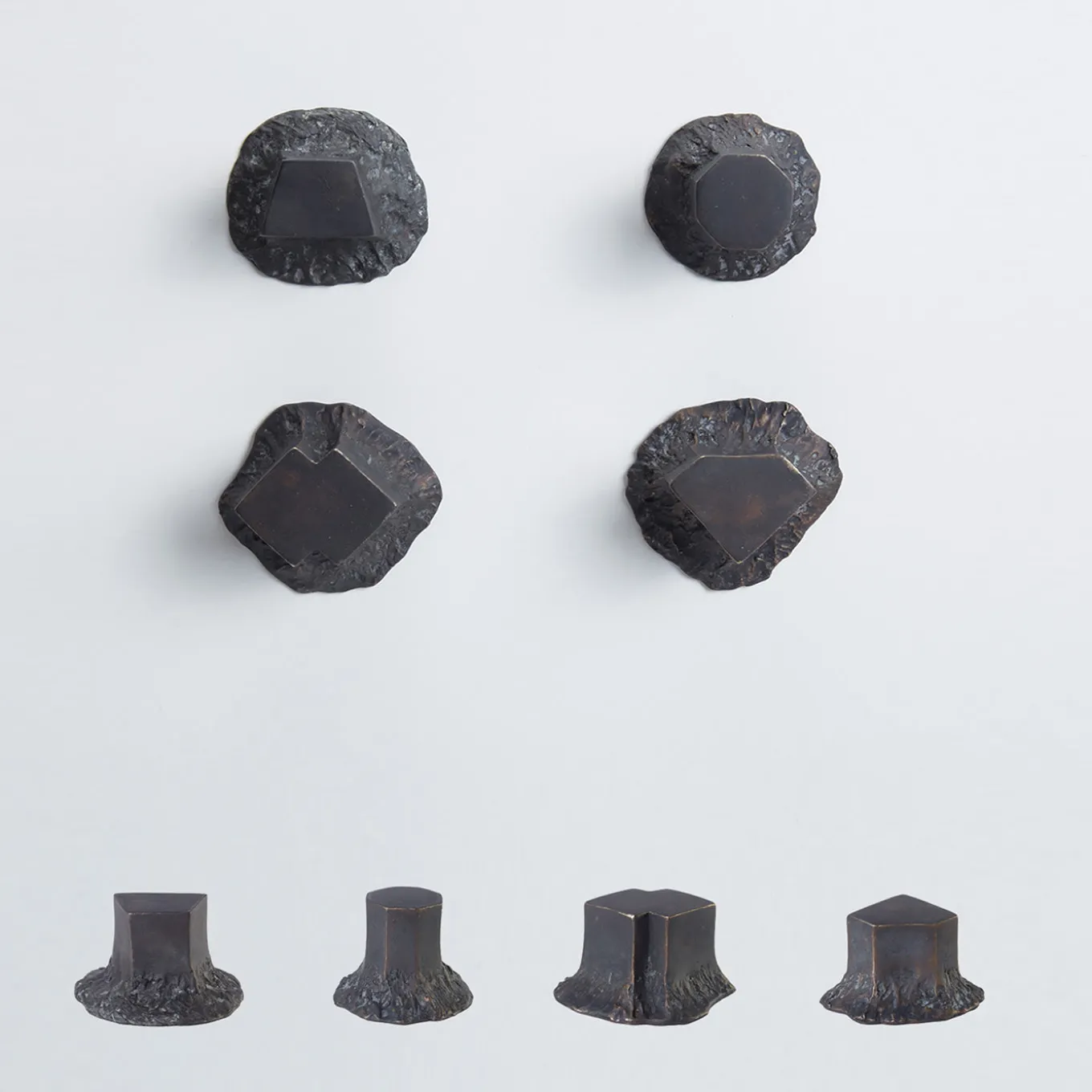 Solido Set of 4 Black Door Knobs #3 by Nicole Valenti
