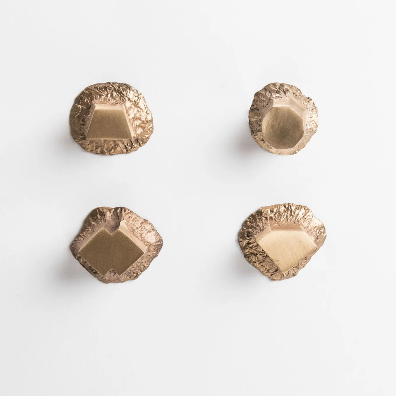 Solido Set of 4 Brass Door Knobs #4 by Nicole Valenti