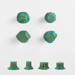 Solido Set of 4 Green Door Knobs #3 by Nicole Valenti