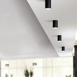 Solitario Small Matte Black Ceiling Lamp