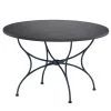 Solivo Lava Stone & Wrought Iron Round Table
