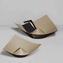 Sombrero Beige Leather Magazine Rack