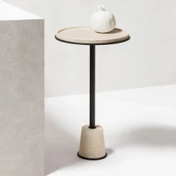 Sorrento Marble Side Table - Medium