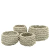 Sottile Set of 4 White Baskets by Rosanna Contadini