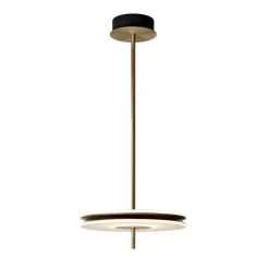 Soul Suspension Lamp In Light Burnished Brass
