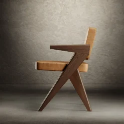 Souvenir Brown Leather Chair