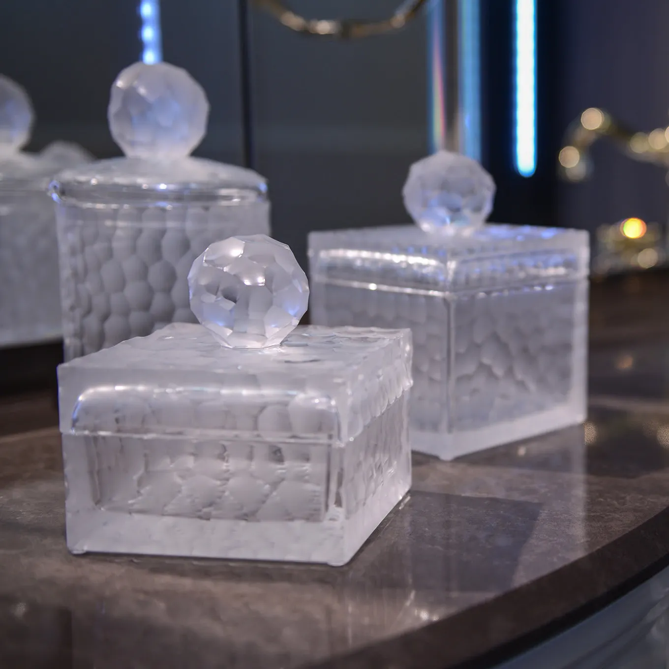 Spa Afrika Set of 2 Square Boxes