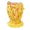 Spaghetti Special Yellow and Pink Large Vase by Gaetano Pesce