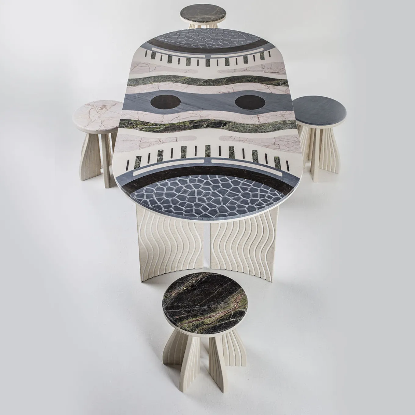 Specchio di Venere Dining Table by Elena Salmistraro