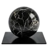 Sphere In Portoro Marble Paperweight