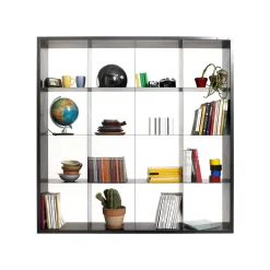 Spina 4x4 Black Wall Unit