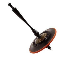 Spinning Top in Ebony with Maple and Erable Inlays