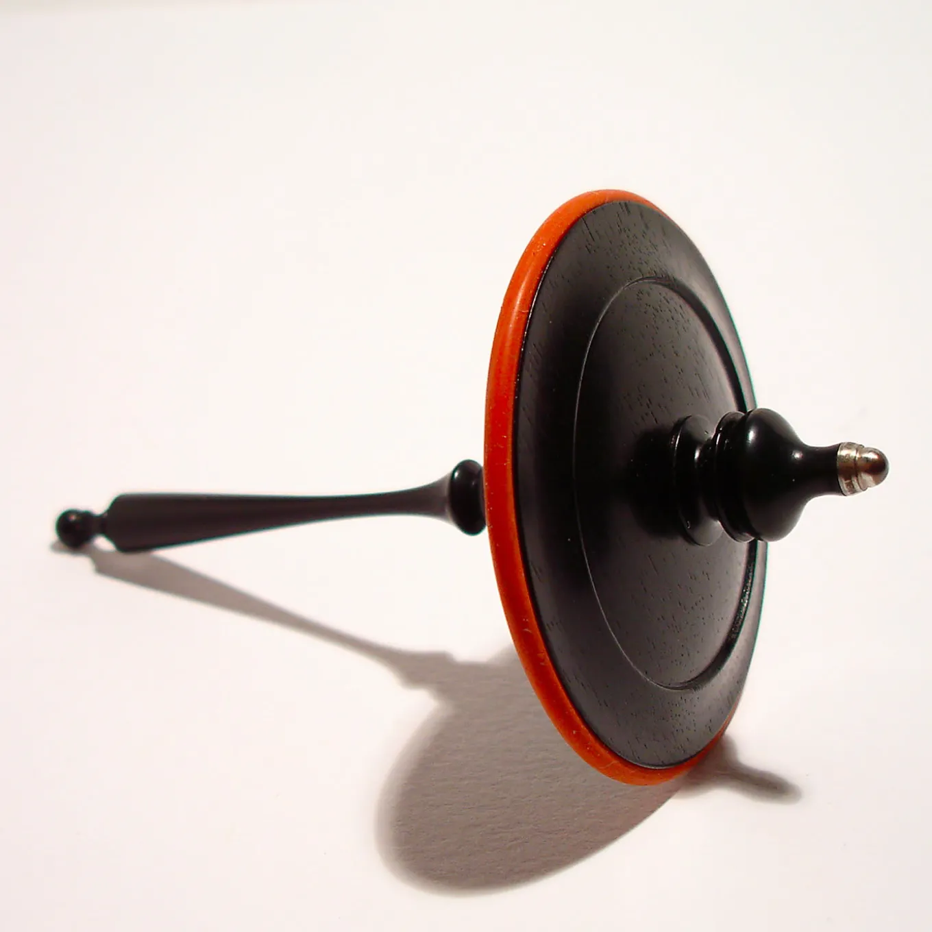 Spinning Top in Ebony with Maple and Erable Inlays