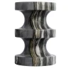 Spira Calacatta Midnight Marble Stool