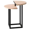 Split-Top Round Side Table