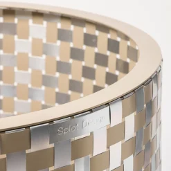 Splot4flowers Optical Gold Cachepot