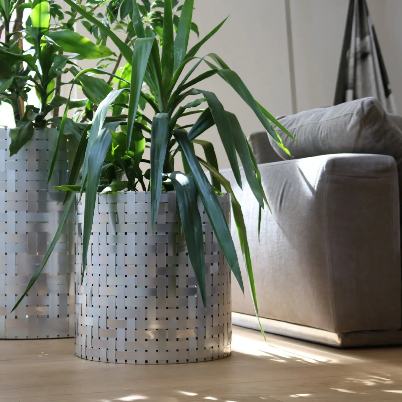 Splot4Flowers Silver Cachepot