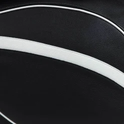Sport Black & White Bag with Tennis-Racket-Shaped Pocket